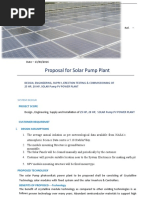 25 HP & 20 HP Solar Pump Quatation