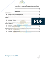 Tema 1 Bioelementos y Biomoléculas Inorgánicas.