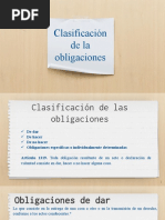 Clasificación de Las Obligaciones (Dar, Hacer, No Hacer)