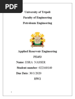 University of Tripoli Faculty of Engineering Petroleum Engineering