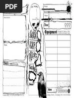 Mörk Borg - Core - Character Sheet - Printer Friendly PDF