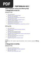 Materi B Inggris XII Pertemuan 2 (Offering Help)