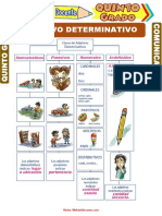 El Adjetivo Determinativo para Quinto Grado de Primaria