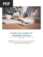 Plantilla para El Diseño de Estrategias Didácticas