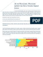 How Report Cards On Physicians, Physician Groups, and Hospitals Can Have Greater Impact On Consumer Choices