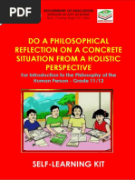 SLK SHS Q1 Week 1.3 Philosophical Reflection.1 PDF