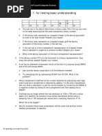 Worksheet 1.1: For Testing Basic Understanding: © Cambridge University Press 2016