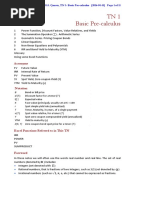 TN1 Basic Pre-Calculus: Acronyms