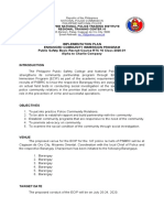 Implementation Plan Enhanced Community Immersion Program Public Safety Basic Recruit Course RTC 10 Class 2020-01 Alpha To Charlie Company