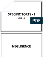 Specific Torts - I: Unit - Ii