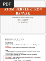 Atom Berelektron Banyak