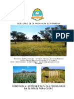 Comportamiento de Pasturas Forrajeras