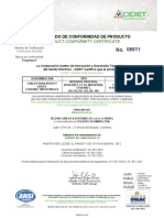 Cert 9392004105 Cidet