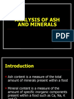 Analysis of Ash and Minerals