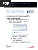 Application Note: Relion 650 Series Circuit Breaker Control