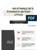 Claves Del Manejo de La Ansiedad en Períodos Críticos