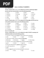 Unit 6. Global Warming: Part I. Phonetics