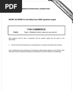 7100 Commerce: MARK SCHEME For The May/June 2008 Question Paper