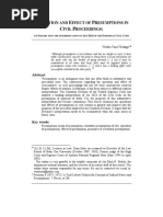 O E P C P:: Peration and Ffect of Resumptions in Ivil Roceedings