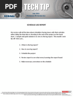 Schedule Log Report: July 2013 Primavera P6 Version 8.2