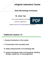 2.1 Basic Microbiology Techniques