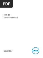 XPS 13 Service Manual: Computer Model: XPS 13-9360 Regulatory Model: P54G Regulatory Type: P54G002