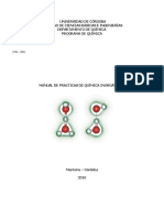 Guías de Laboratorio de Química Inorgánica I. MODIFICADO PARA C.NATURALES