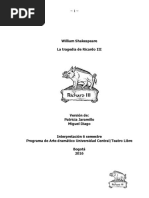 La Tragedia Del Rey Ricardo III