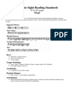 All-State Sight-Reading Standards: 9 & 10 Grade