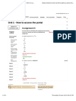 Unit 1 - How To Access The Portal: Assignment 0