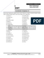 Coordination Complexes