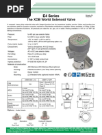 E4 Series: The XDB World Solenoid Valve