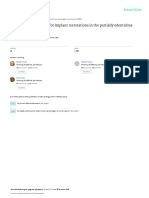 Occlusal Considerations For Implant Restorations in The Partially Edentulous Patient