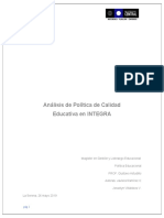 Analisis Politica de Calidad Educativa