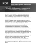 Valores y Motivaciones Sociales, y Su Relación Con El Crecimiento Personal.