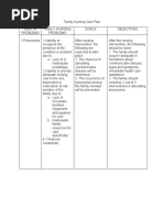 Family Nursing Care Plan CHN