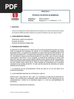 Reporte Potencial de Membrana en Reposo PDF