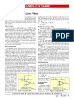 Experiment #4-Active Filters: Hands-On Radio