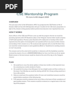 CSE Mentorship Program