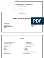 Subject: Advance Nursing Practice: Lewine's Theories