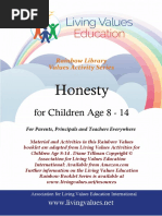 Living Values Education Rainbow Booklet Activity Children 8 14 Honesty