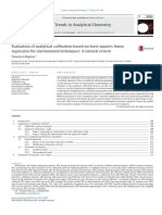 (2016) Evaluation of Analytical Calibration Based On Least-Squares Linear Regression For Instrumental Techniques A Tutorial Review PDF