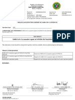 Sars-Cov-2 (Causative Agent of Covid-19) Viral Rna Not Detected