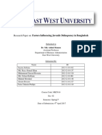 FINAL RESEARCH PAPER On JUVENILE DELINQUENCY