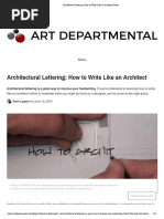 Architectural Lettering How To Write Like An Architect Guide