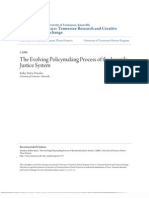 The Evolving Policymaking Process of The Juvenile Justice System