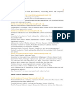 Accounting For Not-For-Profit Organisations, Partnership, Firms and Companies. (Periods 124)