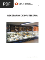 Recetario de Pasteleria