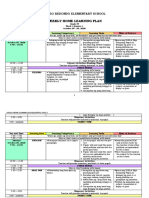 Weekly Home Learning Plan: Pedro Redondo Elementary School