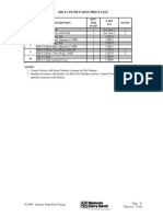 040-U1 Pump Parts Price List: Notes Item NO. Description Qty. PER Pump NO. 1 7 8 9